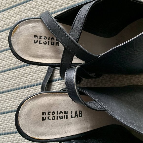 DESIGN LAB leather mule wedge heels (EUR 40 / US 8.5) - Picture 5 of 8